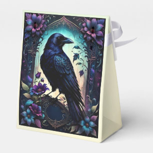 Moonlit Raven   Gothic Floral Wedding Suite.  Favor Box