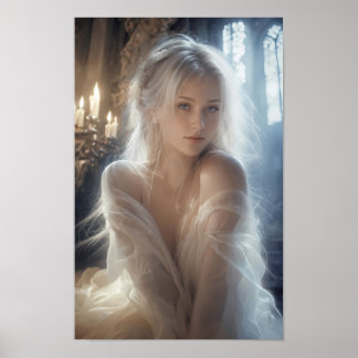 Moonlit Reverie in Candlelit Grace Poster
