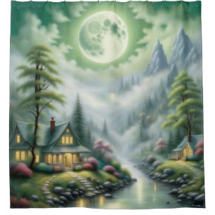 “Moonlit River Village”