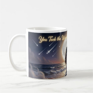 Moonlit Romance Unspoken Words Beach Mug