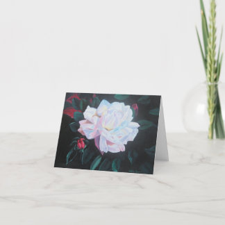 Moonlit Rose Note Thank You Card