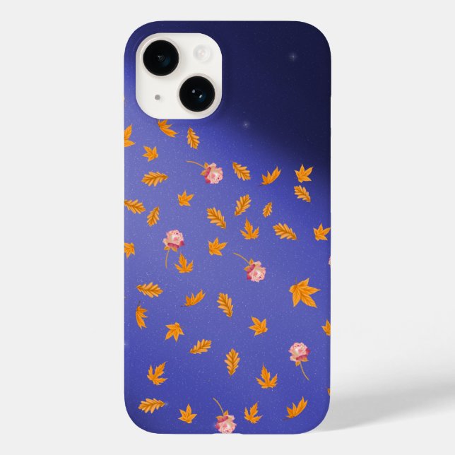 Moonlit Roses & Autumn Leaves  Case-Mate iPhone Case (Back)