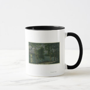 Moonlit Scene on the Lake Mug