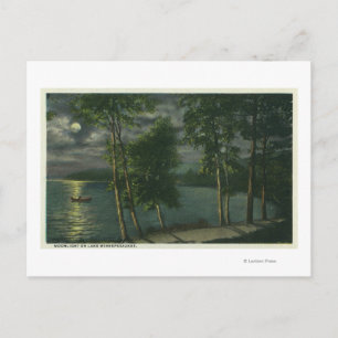 Moonlit Scene on the Lake Postcard