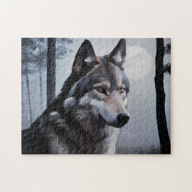 Moonlit Sentinel Jigsaw Puzzle (Horizontal)