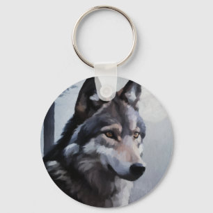 Moonlit Sentinel Keychain