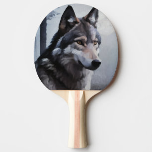 Moonlit Sentinel Ping Pong Paddle