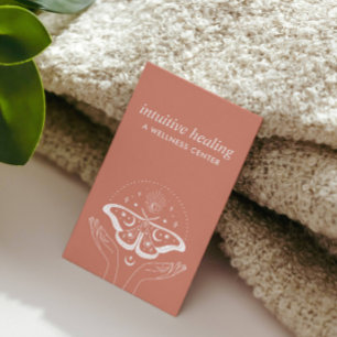 Moonlit Serenity: Embrace Healing Hands Business Card