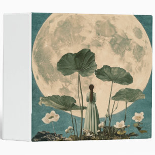 Moonlit Serenity – Vintage Lotus Scene Binder