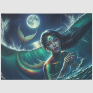 Moonlit Siren – Mermaid Decoupage Paper 