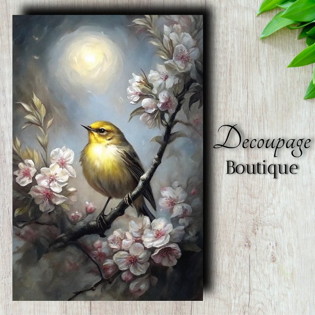 Moonlit Song Decoupage Tissue Paper (Moonlit Song Decoupage Tissue Paper)