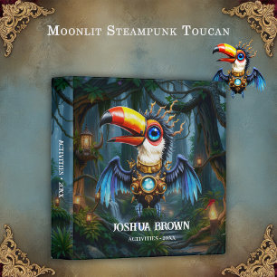 Moonlit Steampunk Toucan.  Binder