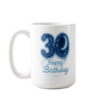 Moonlit Thirty: Starry Birthday Mug