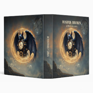 Moonlit Timekeeper – Steampunk Bat  Binder