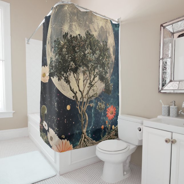 Moonlit Tree & Blossoms (In Situ)