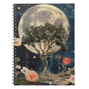 Moonlit Tree & Blossoms Notebook