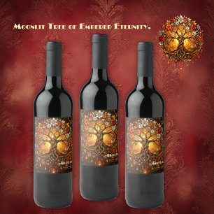 Moonlit Tree of Embered Eternity. Wine Label