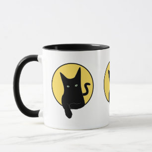 Moonlit Trio – Black Cat Mug