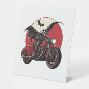 Moonlit Vampire Ride Pedestal Sign