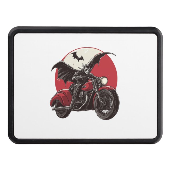  Moonlit Vampire Ride Trailer Hitch Cover (Front)