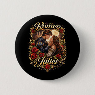 Moonlit Verona Lovers 2 Inch Round Button