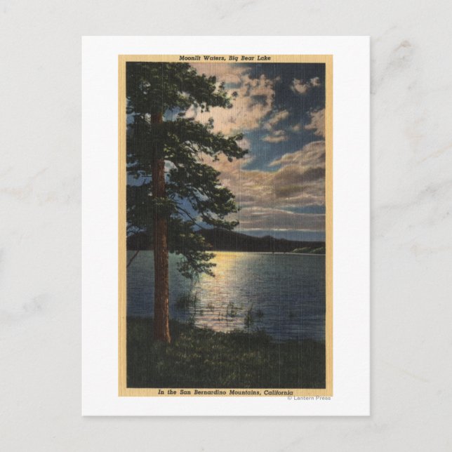 Moonlit View of the Lake Postcard (Front)