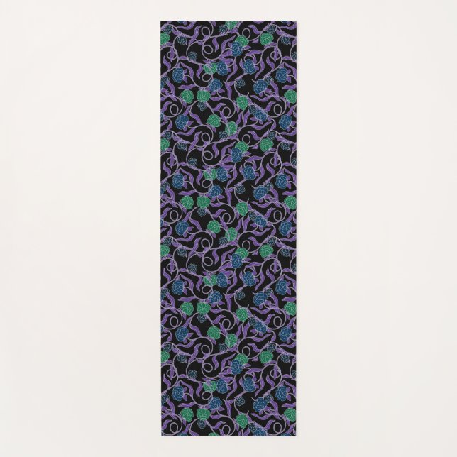 Moonlit Vine - Mysticool Collection Yoga Mat (Front)