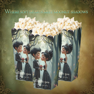 Moonlit Vows – A Cute Gothic Wedding Moment. Favor Box