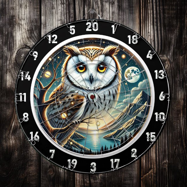 Moonlit Watcher Owl Dartboard Design (Creator Uploaded)