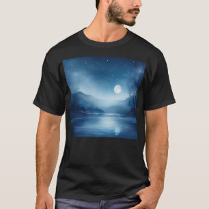 Moonlit Waters A Dreamy Nightscape T-Shirt