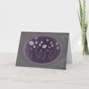 Moonlit Wildflower Garden 7x5 Greeting Card