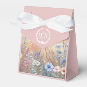 Moonlit Wildflower Whispers Wedding Favor Box