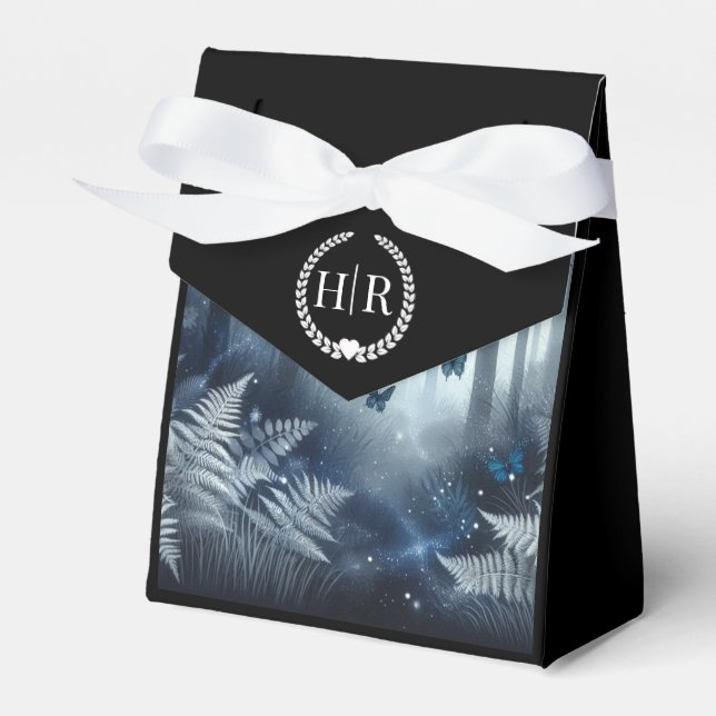 Moonlit Wings and Midnight Magic Favor Box (Front Side)