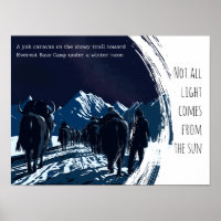 Moonlit Yak Caravan Everest Night Journey Art