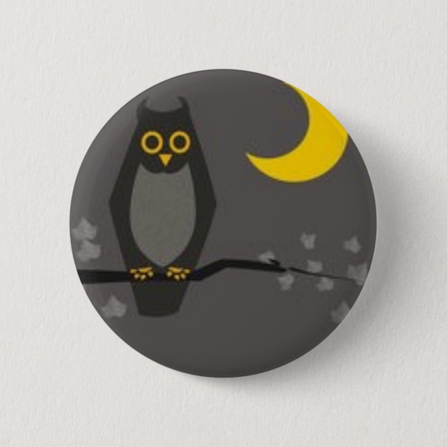 moonowl 2 inch round button (Front)