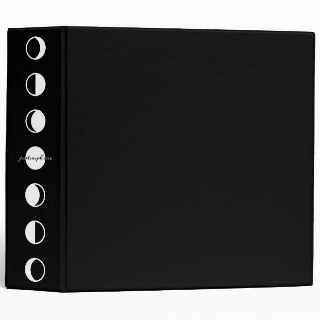 MOONPHRASE Cool Modern Moon Phase Binder (Front/Spine)