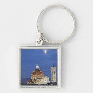 Moonrise and Florence Cathedral, Basilica di Keychain