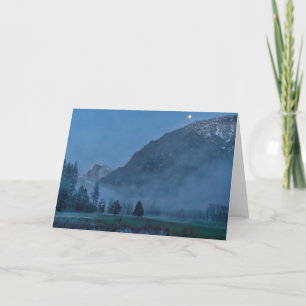 Moonrise & Mist Over Leidig Meadow Card