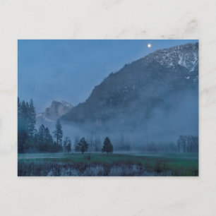 Moonrise & Mist Over Leidig Meadow Postcard