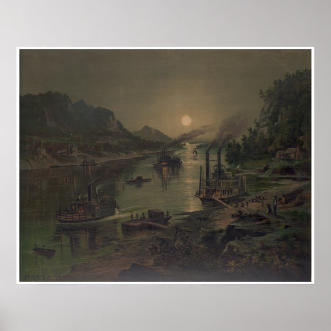 Moonrise on the Ohio Poster (Front)