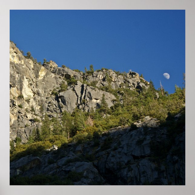 Moonrise over Kings Canyon Poster (Front)