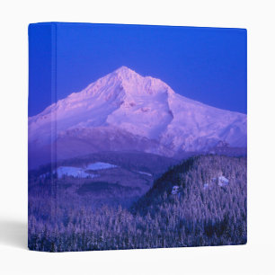 Moonrise Over Mt. Hood Oregon in Winter Binder