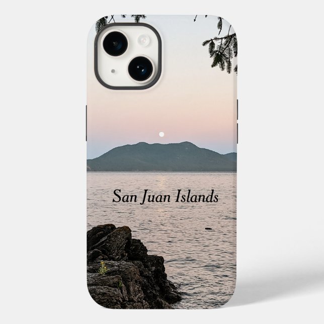 Moonrise Over the San Juan Islands Case-Mate iPhone Case (Back)