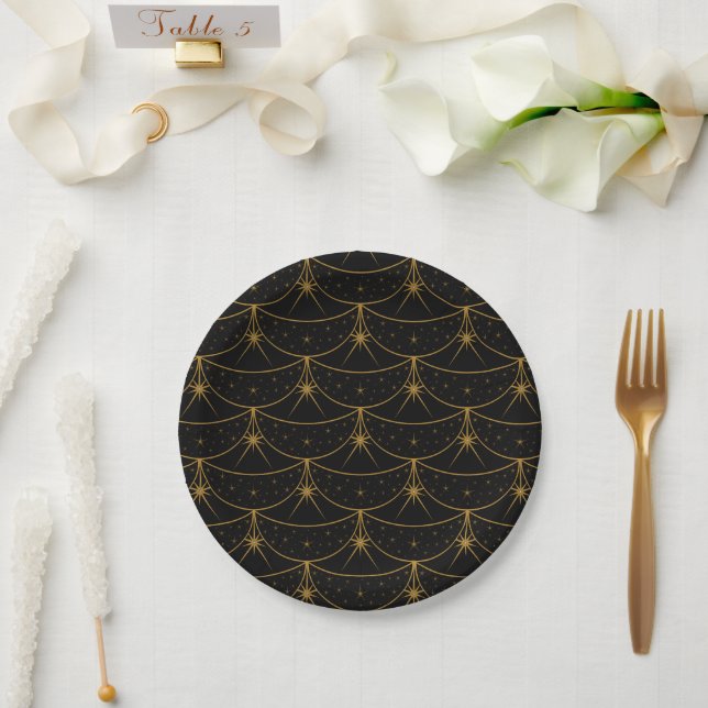 Moons and Stars 7" Paper Plate (Wedding)