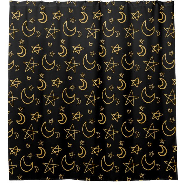 Moons and Stars Gold Pattern (Front)