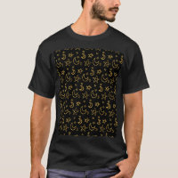 Moons and Stars Gold Pattern