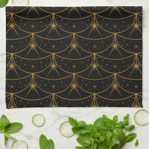 Moons and Stars Kitchen Towel