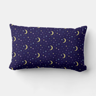 Moons and stars. lumbar pillow