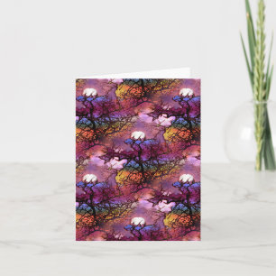 Moons in the trees.... card