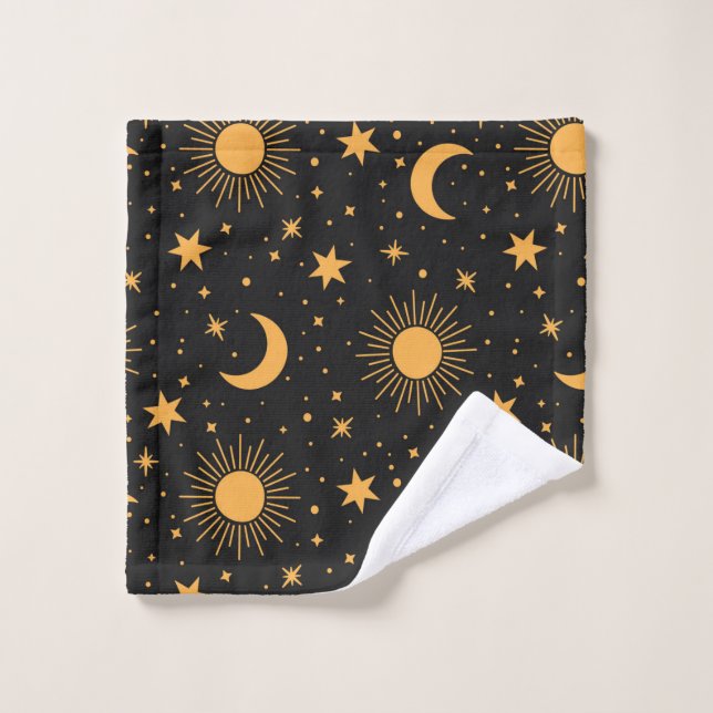 Moons, Stars and Suns Wash Cloth (Wash Cloth)